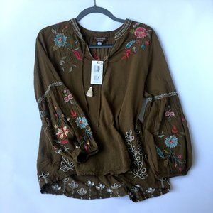 Johnny Was Lidia Effortless Peasant Blouse